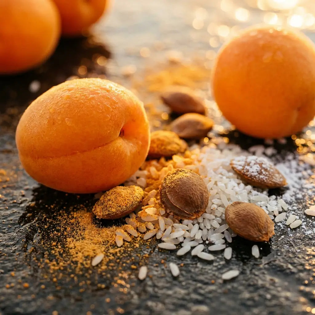 apricot & rice face scrub