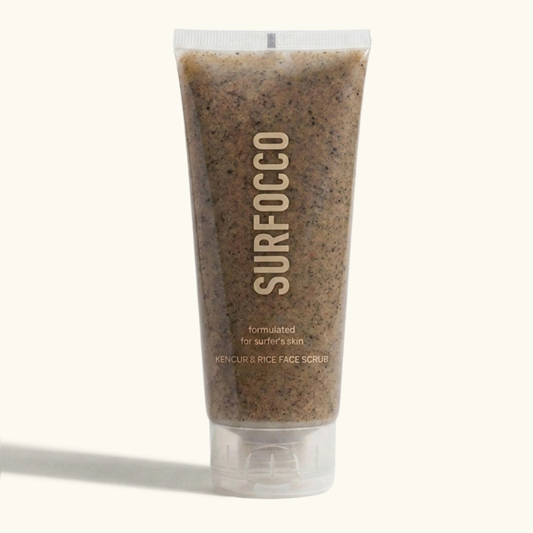 Surfocco kencur and rice face scrub natural turmeric face scrub for surfers